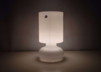 LYKTA. Svensk mundblæst design lampe i hvid. Lanterne. Stykpris