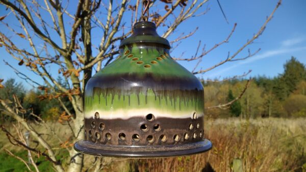 Unika dansk retro håndlavet keramiklampe
