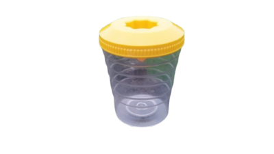 Solsikkegul retro Citronpresser og meljævner i multifunktion
