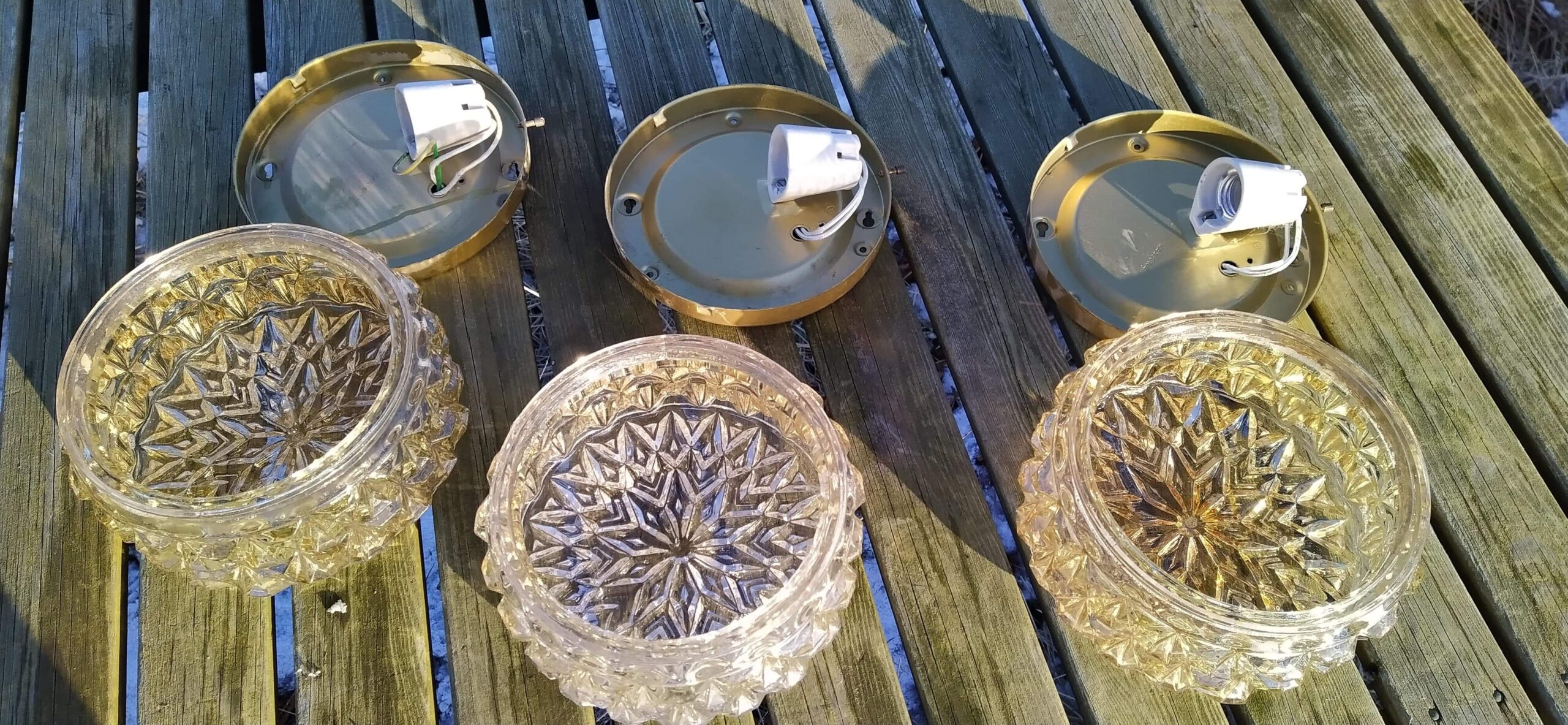3 ens diamant plafonder. Sjældent retro sæt til gangen. Sæt pris. Odreco plafond dansk design.