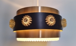 Smuk kobberpendel til spisebordet. Nyt el. Retro lampe.