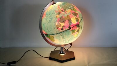 Vintage globus fra 70 erne. Dansk håndværk. Scan Globe type 5