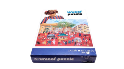UNICEF puslespil. 204 brikker. 700F