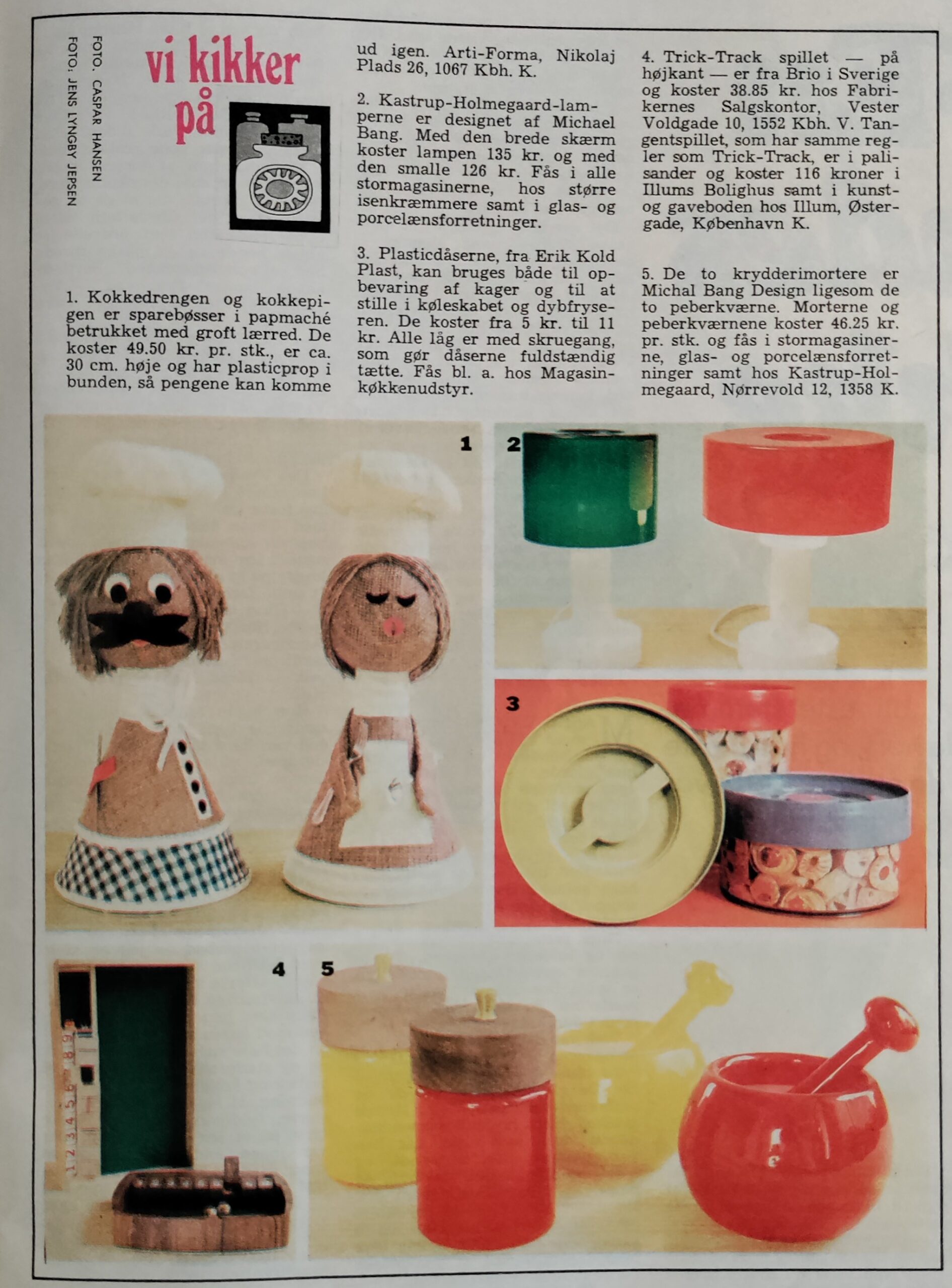 Samling af reklamer for retro køkkenudstyr m.m • Møllers smukkelamper.dk - og vintage lamper og lampedele