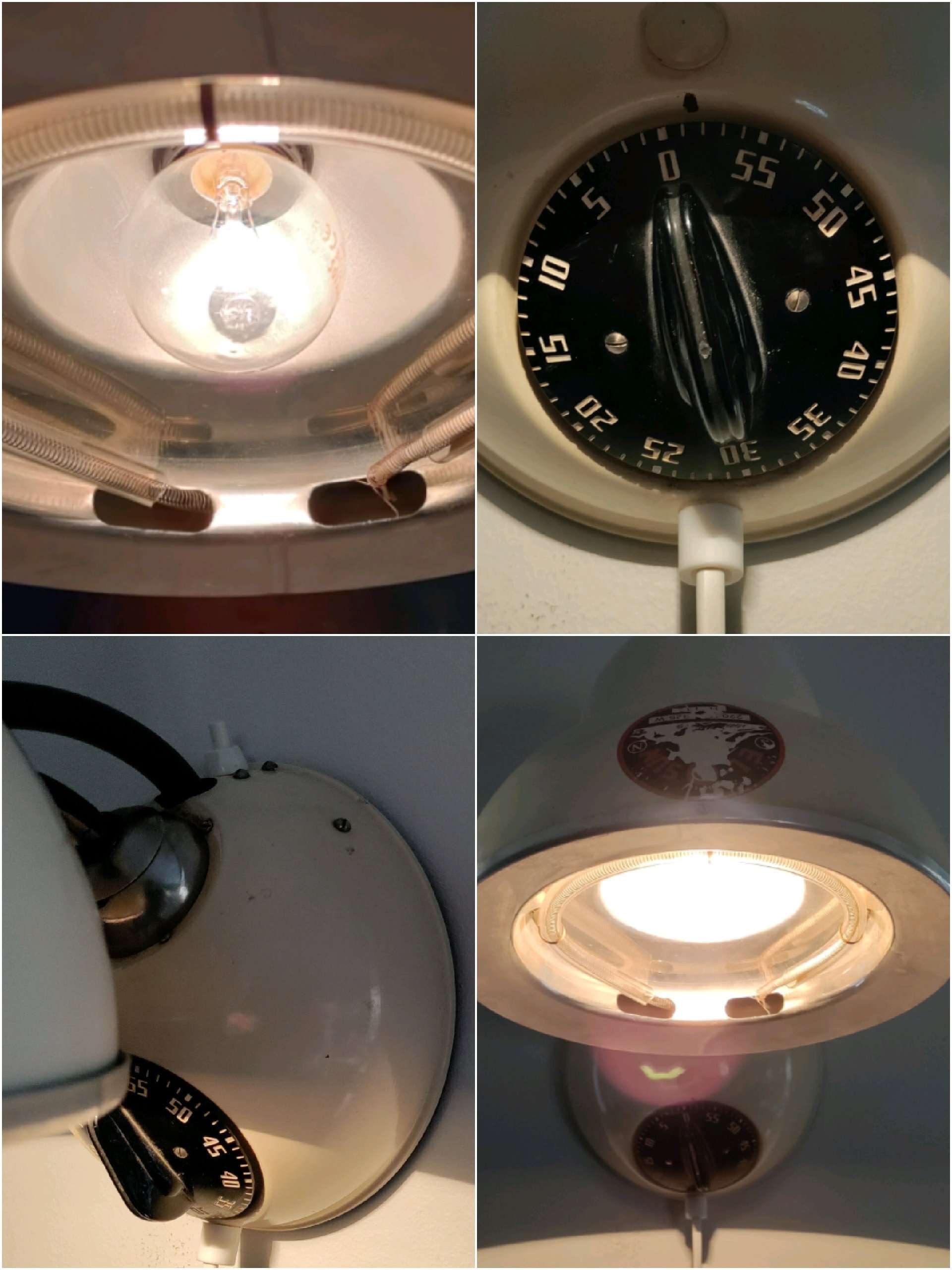 Smuk retro væglampe med helt nyt el. Upcycled. – produktbillede 4 – Rafińerede Væglamper