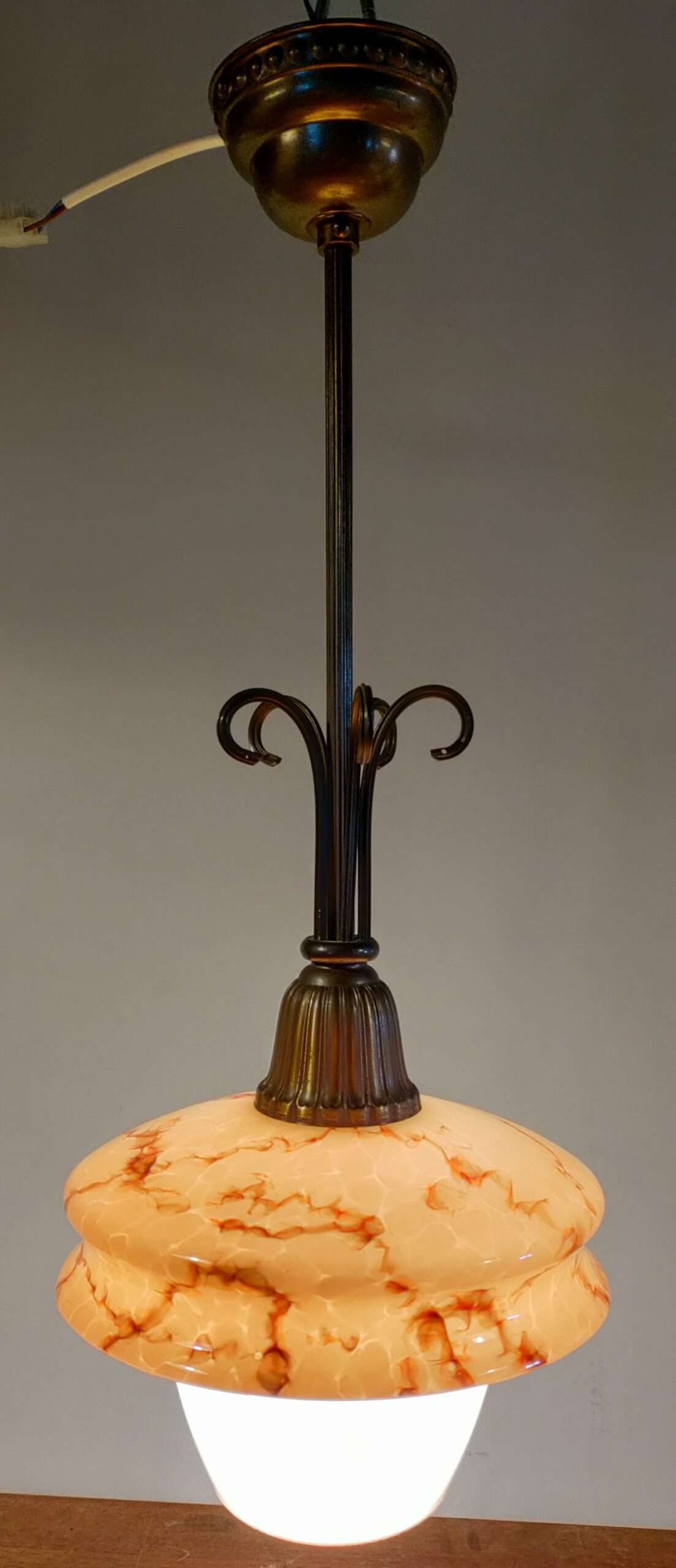 Storslået fransk lysekrone loft med alt el skiftet. 20 x 50 cm • Møllers - Retro og vintage lamper og