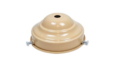 Mellemstor 8,4 cm lampeglas holder med 3 skruer. Glaslampe ophæng i beigelakeret stål - med 3 lag. BEIGE Læs mere.