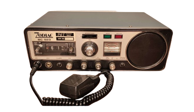 Sjælden vintage walkie fra 1976. Zodiac BC-523AM.