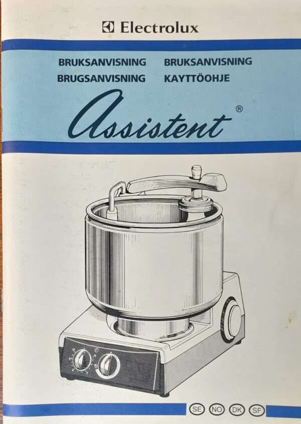 Manual N22 – Original Electrolux assistent røremaskine  i PDF. Gratis. Downloades i annonce