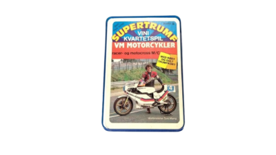 Supertrumf Kvartet spil fra 80 erne. VM motorcykler. Racer og moto cross.