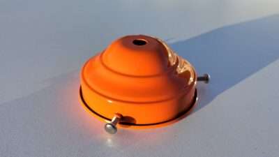 Lampeophæng til antikke lampeglas i orange 3 skruer