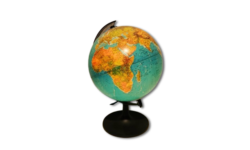 Scan Globe. Dansk produceret globus fra 80 erne. Type 5Y – 25 cm i diameter.