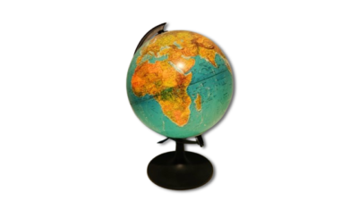 Scan Globe. Dansk produceret globus fra 80 erne. Type 5Y - 25 cm i diameter.