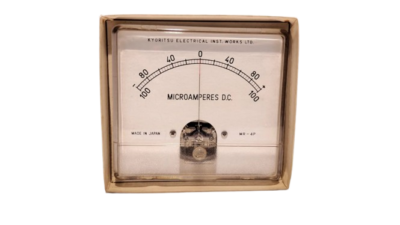 Nyt og ubrugt Micro ampere panel instrument. Japansk kvalitet. Model MR-4P