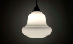 Antik opalglas pendel. Holmegaard. Fully restored. Nyt el og ophæng . Model 2. 1930 Læs mere