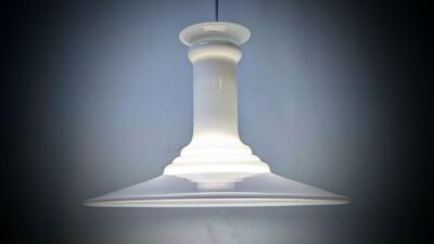 Holmegaard Royal Copenhagen glas belysning. Ø34-35. Alt el er nyt. 1980 Mythos. Holmegaard