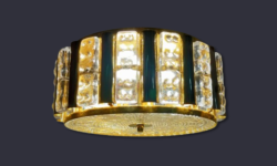 Storslået lysekrone. Carl Fagerlund Orrefors Sverige. Ø35. 2 på lager. Pickup only.