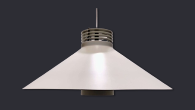 Hans Schmidt - Schmidts lampedesign. 1980-1989. Hvid. Model 960. Ø50. Alt el er nyt. Læs mere.