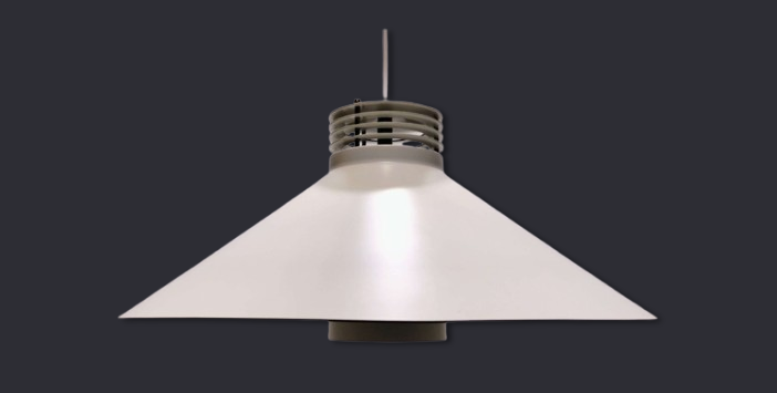 Hans Schmidt – Schmidts lampedesign. 1980-1989. Hvid. Model 960. Ø50. Alt el er nyt. Læs mere.