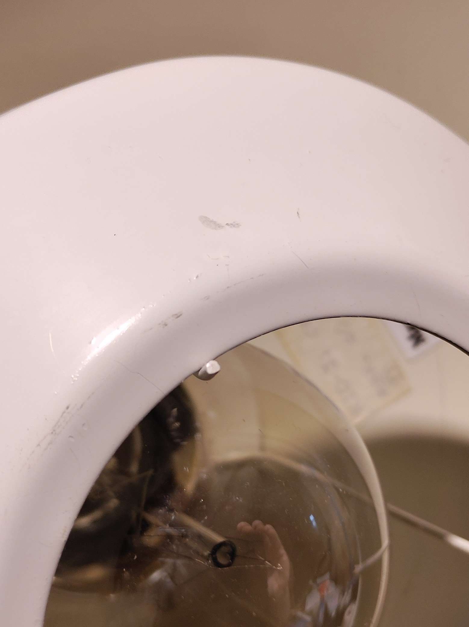 Jeka Dansk design lampe. Model Rio. Nyt el. 1990 Læs mere. – produktbillede 3 – Hvide og neutrale stilfulde