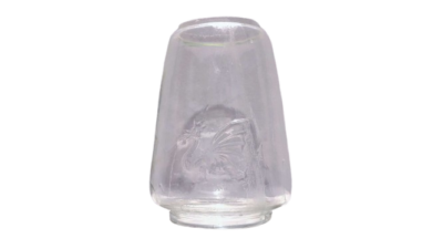 Antik dansk flagermuse lygte glas fra 1910.  Læs mere for dimensioner.