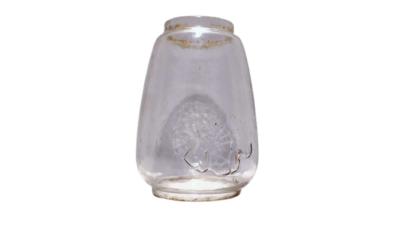Antik dansk flagermuse lygte glas. Fra 1910. Læs mere for dimensioner.