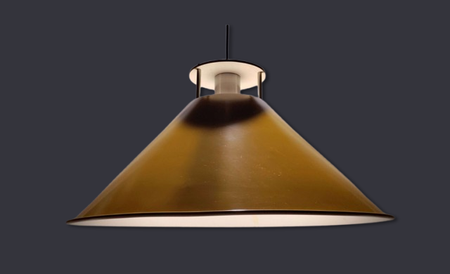Nordisk Solar lampe til spisebordet. C.F.Møller. Ø55. Karry gul. Model Thorn. Nyt el. Læs mere.