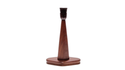 Stilren palisander bordlampe fra 1960. Fully restored. Ukendt dansk design. Alt el er nyt. Læs mere om lampen.