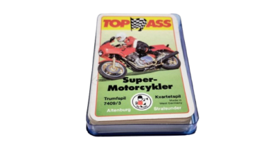 Kvartet spil 1980. Super motorcykler Trumfspil.