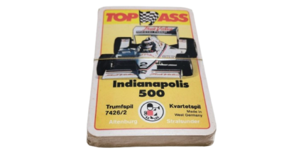 Sjældent kvartet spil fra 1980. Indianapolis 500. Uåbnet og ubrugt. Se foto