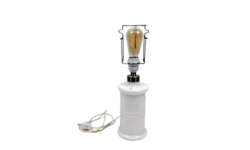 Royal Copenhagen Holmegaard apoteker bordlampe. Model: lille. Delvist nyt el. Uden skærm holder.