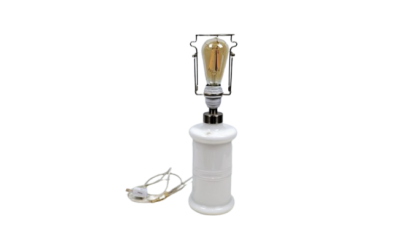 Royal Copenhagen Holmegaard apoteker bordlampe. Model: lille. Delvist nyt el. Uden skærm holder.