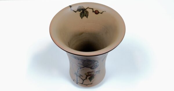 Dansk keramik vase nr 193. Hjort Bornholm 1970. Ø15. 20 cm høj