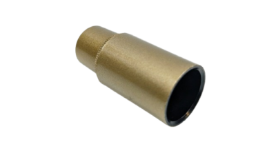 E14 fatning. Guld malet. Original. 60 mm lang. M10 gevind.