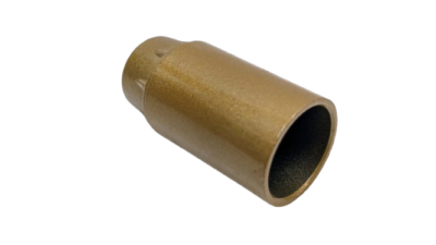 E14 fatning. Guld malet. Original. 54 mm lang. M10 gevind.