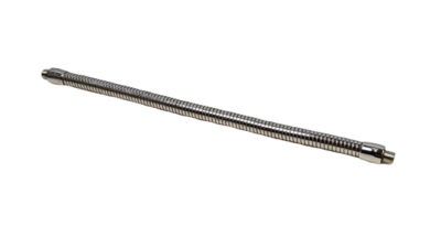 Svanehals fleksibel arm til lampemontering. 30 cm lang. M10 udvendigt gevind i begge ender. Stykpris
