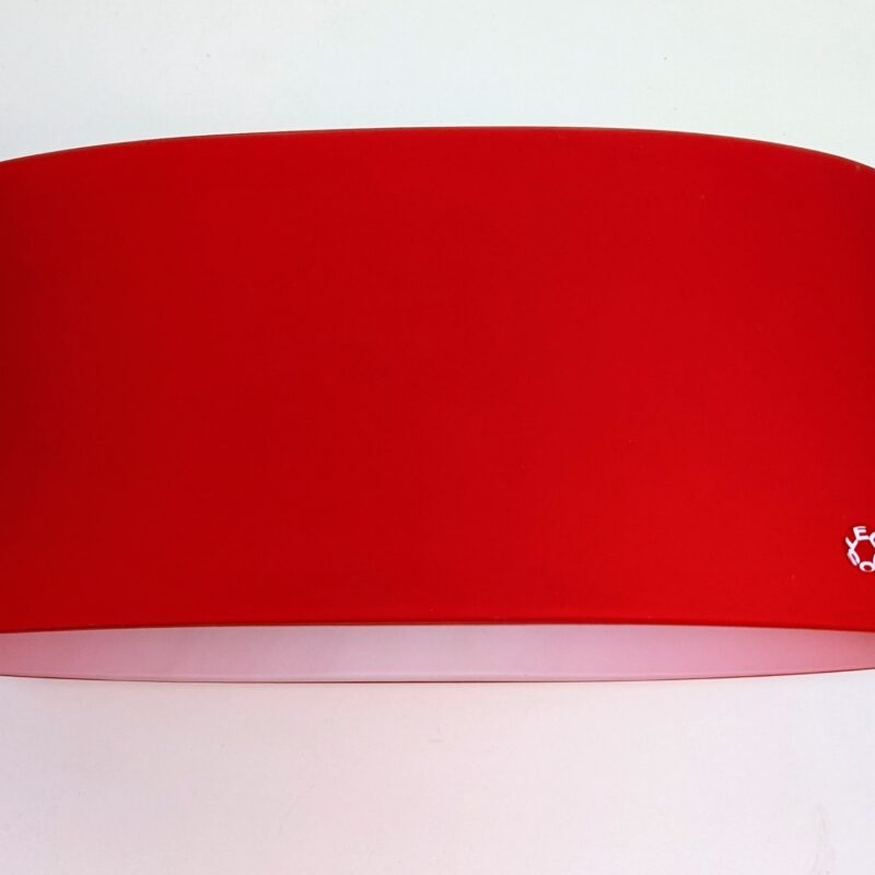 Italiensk Murano væglampe i håndlavet Venedig glas. Design Toso amp; Massari 1992. Model Vittoria V1.P2-HD. ROSSO SATIN. Pickup only.