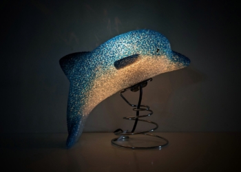 Miami delfin lampe. 22 cm høj. Læs mere.