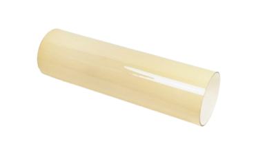 Originalt lampeglas til LYFA væglamper 1950. Cylinder. Sandfarvet hvid inderside. 20 cmL. Ø 57,5 mm.