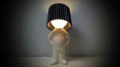 Original Mr. P bordlampe. 35 cm høj. Incl skærm. Stilren ikonisk klassiker.