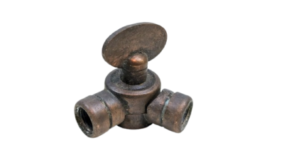 Antik kugleled til lampe montering. 45 mm lang. M10