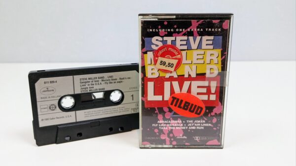 Original Steve Miller Band – LIVE!. Kassettebånd. 1983