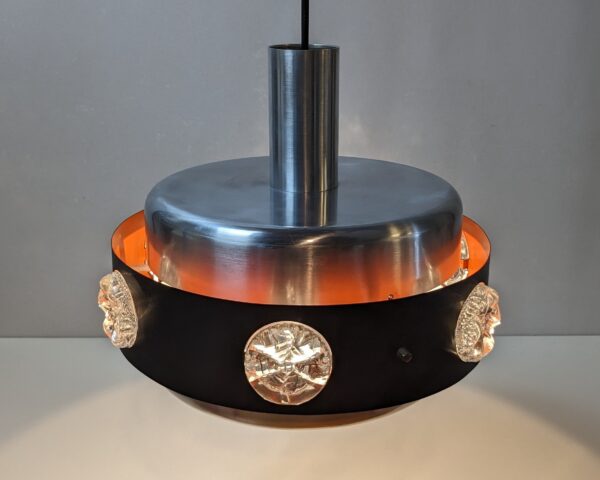 Danish design Vitrika spise bord lampe fra 1960. Alt el er nyt. Aluminium er nypoleret. Ø31. Læs mere