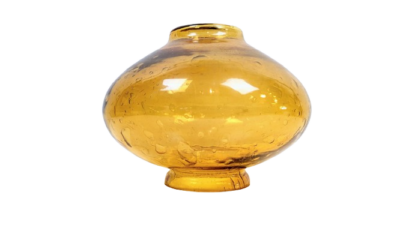 Sjældent bobleglas fra 1970. E.S.Horn - til udendørslamper. Gribekant 97 mm. Ø22