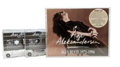Original Åge Aleksandersen - Åges bedste 1972 - 1994. Dobbelt Kassettebånd. 1994
