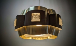 Dansk design fra 1960. Werner Schou for Coronell lamper. Made in Denmark. I flot stand. Nyt el. Ø39