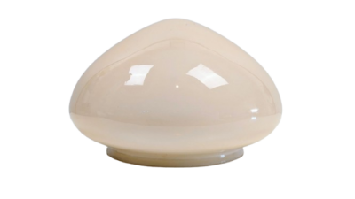 Antik Ampelglas. Lys nougat farve. Reservedel. Gribekant 156 mm. Læs mere