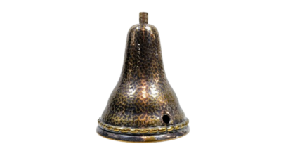 Forsølvet messing lampe fod. Ø98 mm. 11 cm høj. M10 gevind.