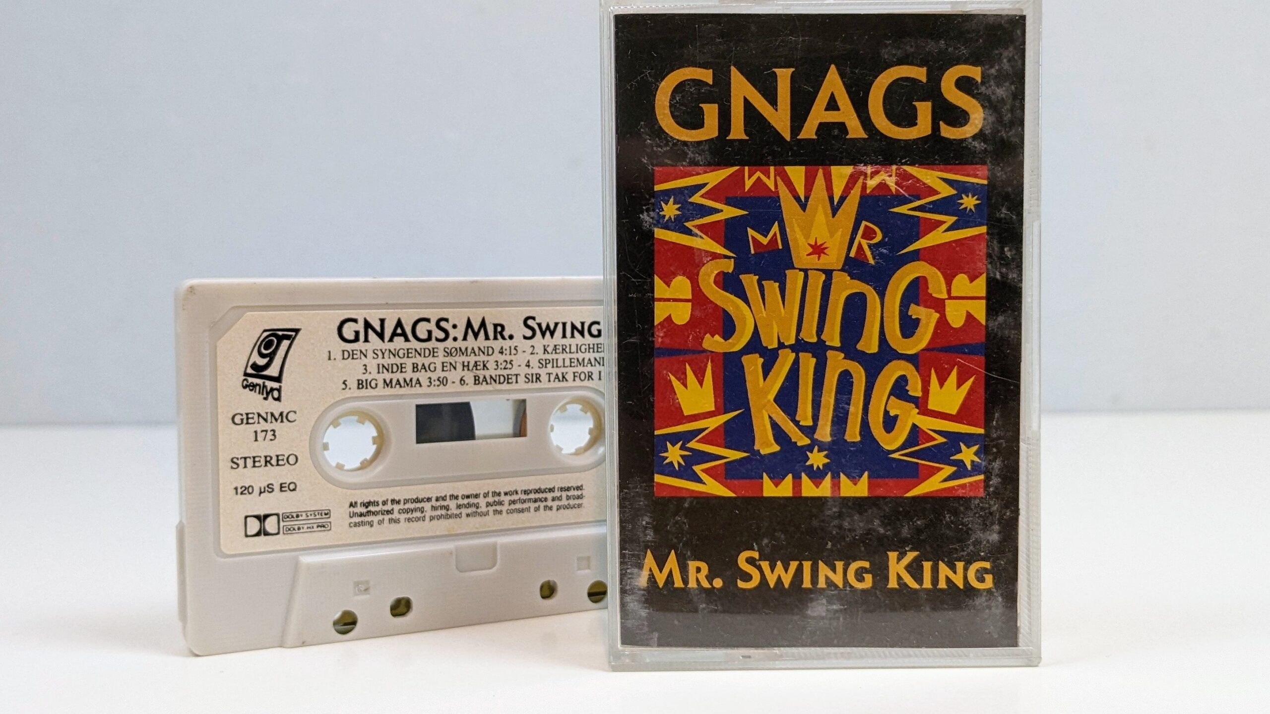Original GNAGS Mr. Swing King Kassettebånd. 1989 • Møllers