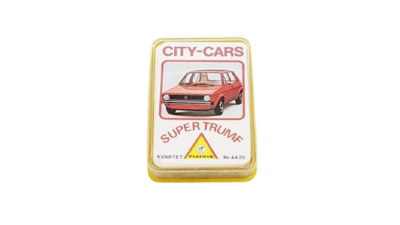 Kvartet spil , Piatnik 1980. CITY- Cars. I flot stand